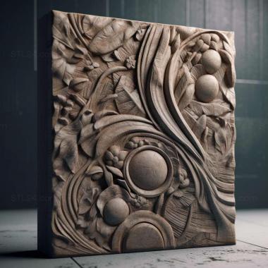 Patterns and decorations stl concrete 2 3d model